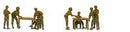 8 Officers with 2 Map Tables & Chairs Z-300