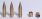 HO Scale Model 175mm and 203mm 6 Empty Brass 6 Rounds US & Bundeswehr